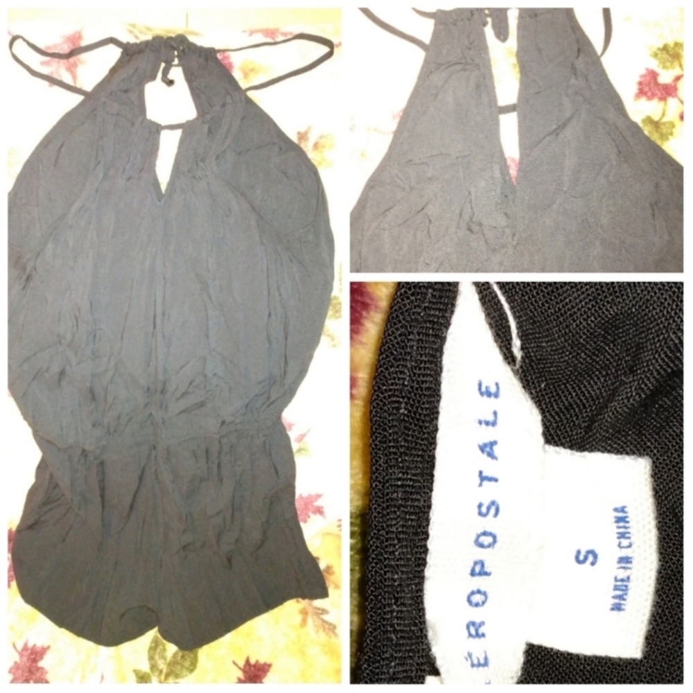 Aeropostale black romper